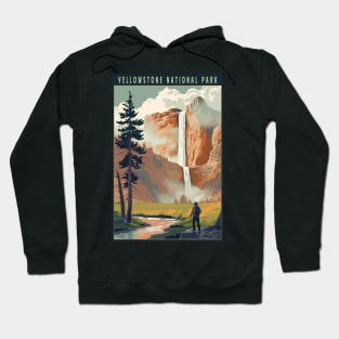 Yellowstone National Park Vintage Poster Hoodie